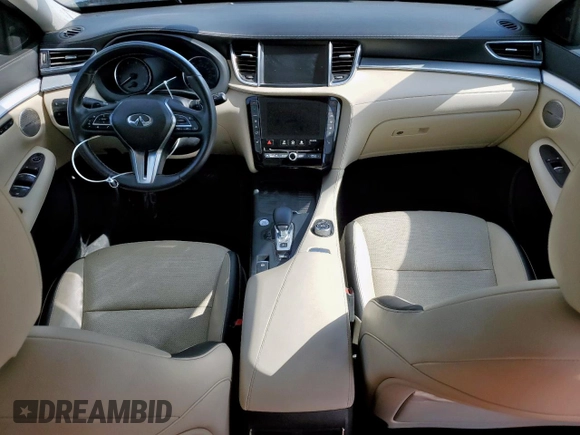 2019 Infiniti QX50 Essential with VIN 3PCAJ5M30KF111736, listed as a Copart auction lot 59360515 with 34,322 mi miles and Clean title. Bid and sale history available at DreamBid. Image 8.