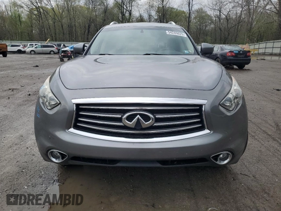 2015 Infiniti QX70 with VIN JN8CS1MW2FM482942, listed as a Copart auction lot 54245025 with 108,314 mi miles and Salvage Title. Bid and sale history available at DreamBid. Image 5.
