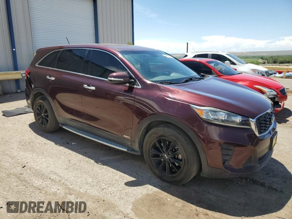 2019 Kia Sorento LX with VIN 5XYPGDA51KG522693, listed as a Copart auction lot 65609394 with 71,524 mi miles and Clean Title. Bid and sale history available at DreamBid. Image 4.