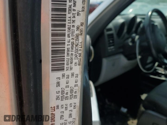 2010 Dodge Nitro SXT with VIN 1D4PU5GK7AW139003, listed as a Copart auction lot 56101525 with Not Provided miles and Salvage Title. Bid and sale history available at DreamBid. Image 13.