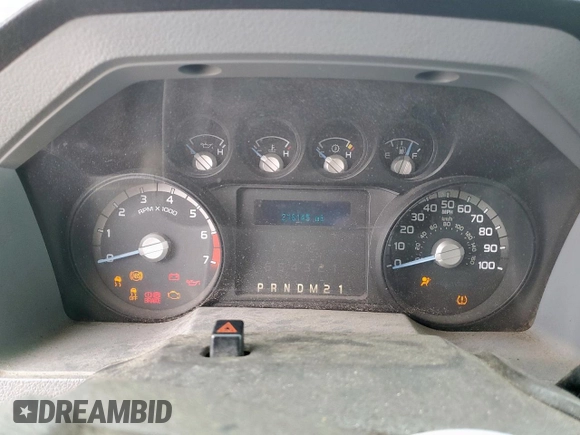 2012 Ford F-250 XL with VIN 1FT7X2A67CEC45538, listed as a Copart auction lot 59697855 with 218,145 mi miles and Salvage title. Bid and sale history available at DreamBid. Image 9.