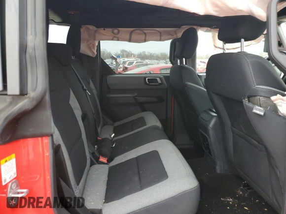 2022 Ford Bronco with VIN 1FMEE5BPXNLB09730, listed as a Copart auction lot 82258344 with 36,738 mi miles and Salvage Title. Bid and sale history available at DreamBid. Image 10.