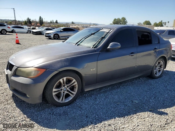 2008 BMW 3 Series 328i with VIN WBAVC53578F009284, listed as a Copart auction lot 46631395 with 123,115 mi miles and Clean Title. Bid and sale history available at carsss.com. Image 1.