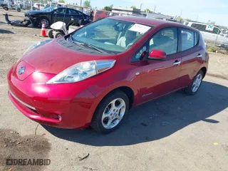 2012 Nissan LEAF SL with VIN JN1AZ0CPXCT025416, listed as a IAAI auction lot 42021742 with 61,301 mi miles. Bid and sale history available at carsss.com. Image 2.