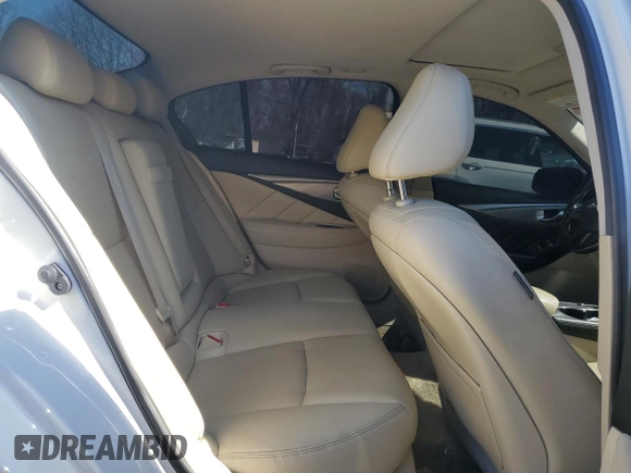 2014 Infiniti Q50 Sport with VIN JN1BV7APXEM688249, listed as a Copart auction lot 46848235 with 108,870 mi miles and Salvage Title. Bid and sale history available at DreamBid. Image 10.