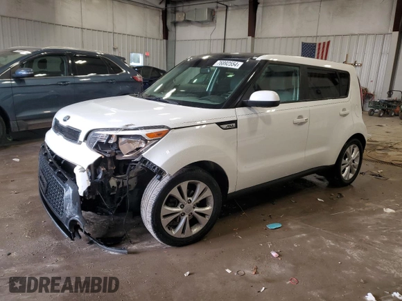 2016 Kia Soul + with VIN KNDJP3A56G7373038, listed as a Copart auction lot 76892554 with 96,565 mi miles and Clean Title. Bid and sale history available at DreamBid. Image 1.