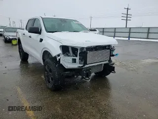 2022 Ford Ranger XL with VIN 1FTER4FH2NLD26243, listed as a Copart auction lot 45233925 with 9,558 mi miles and Salvage Title. Bid and sale history available at DreamBid. Image 10.