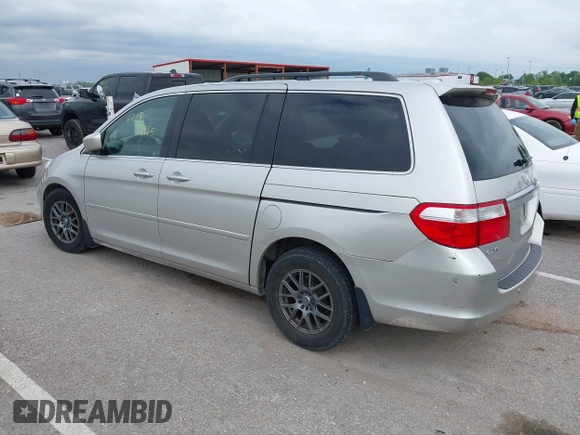 2007 Honda Odyssey Touring z VIN 5FNRL38877B091046, wystawiony jako IAAI lot #42187965 z przebiegiem Nie podano mil oraz . Historia ofert i sprzedaży dostępna na DreamBid. Obrazek 3.