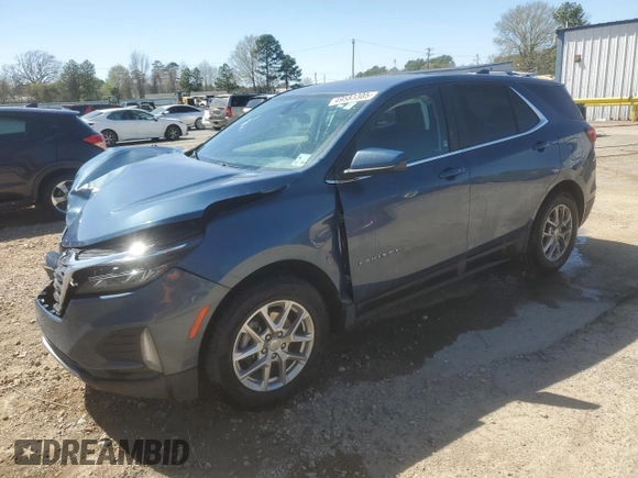 2024 Chevrolet Equinox LT with VIN 3GNAXKEG8RL230958, listed as a Copart auction lot 49583305 with 33,239 mi miles and Salvage Title. Bid and sale history available at DreamBid. Image 1.