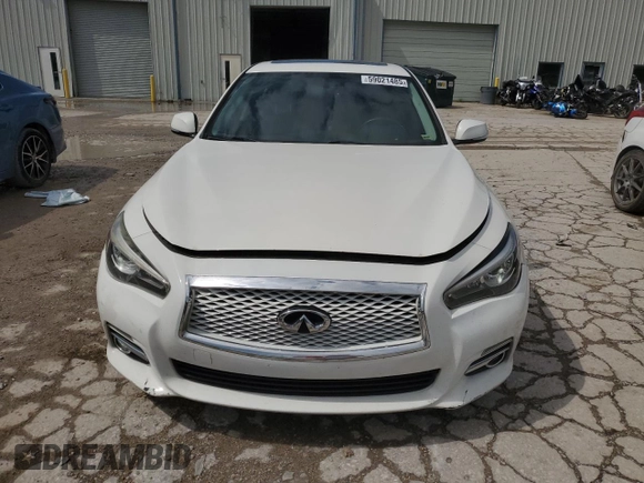 2015 Infiniti Q50 Premium with VIN JN1BV7AP5FM345771, listed as a Copart auction lot 59021485 with 170,199 mi miles and Salvage title. Bid and sale history available at DreamBid. Image 5.