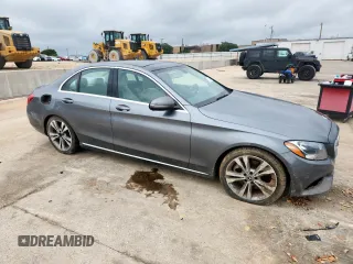 2017 Mercedes-Benz C 300 with VIN 55SWF4JB0HU231721, listed as a Copart auction lot 59524015 with 103,995 mi miles and Salvage title. Bid and sale history available at DreamBid. Image 4.