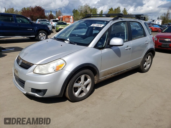 2008 Suzuki SX4 with VIN JS2YB413885110697, listed as a Copart auction lot 50116634 with 145,099 mi miles and Salvage Title. Bid and sale history available at carsss.com. Image 1.