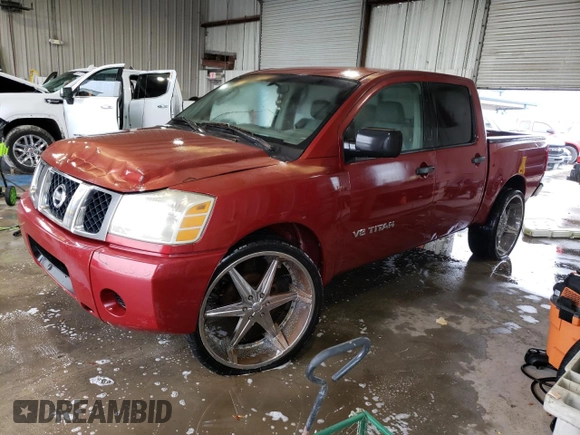 2005 Nissan Titan SE with VIN 1N6AA07AX5N518477, listed as a Copart auction lot 42885614 with 266,662 mi miles and Non Repairable. Bid and sale history available at DreamBid. Image 1.