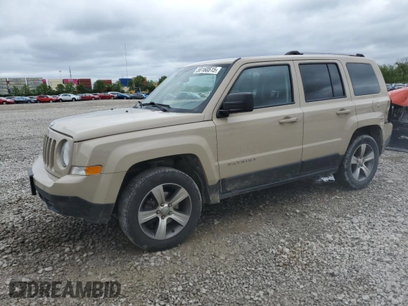 2017 Jeep Patriot High Altitude with VIN 1C4NJRFB3HD162483, listed as a Copart auction lot 58160515 with 135,038 mi miles and Salvage title. Bid and sale history available at DreamBid. Image 1.