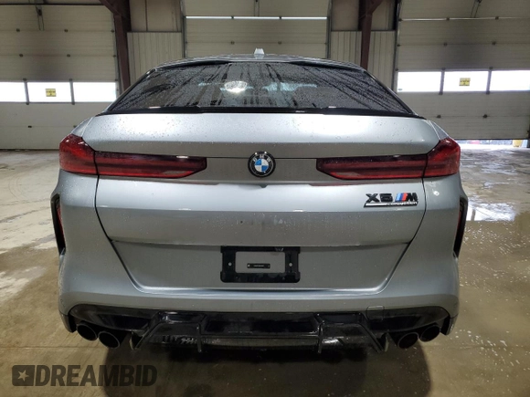 2024 BMW X6 M with VIN 5YM23ET0XR9U26576, listed as a Copart auction lot 86698164 with 6,669 mi miles and Salvage Title. Bid and sale history available at carsss.com. Image 6.