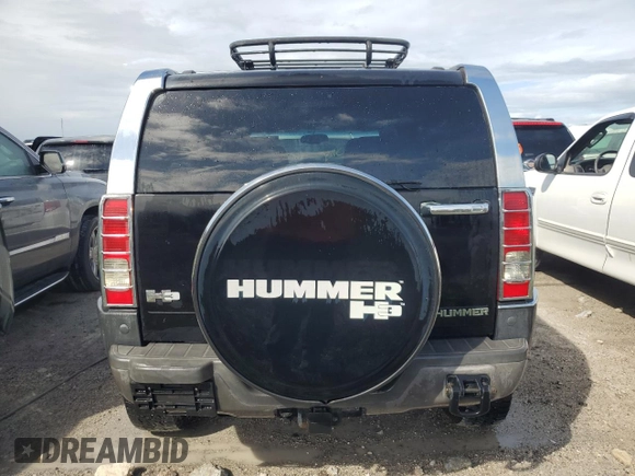 2006 Hummer H3 with VIN 5GTDN136668188499, listed as a Copart auction lot 76107594 with 230,234 mi miles and Salvage Title. Bid and sale history available at carsss.com. Image 6.