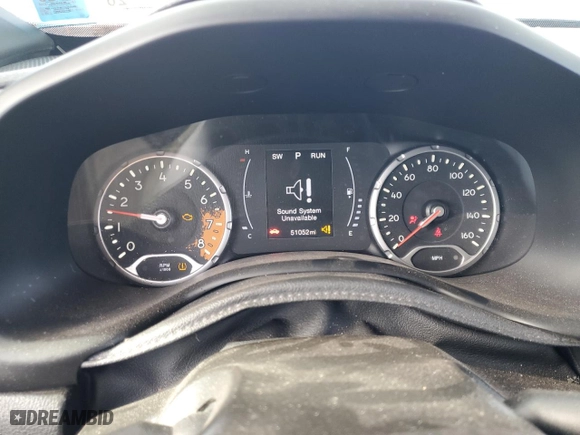 2018 Jeep Renegade Upland Edition with VIN ZACCJBABXJPH79358, listed as a Copart auction lot 80768494 with 51,052 mi miles and Non Repairable. Bid and sale history available at carsss.com. Image 9.