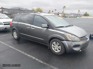 2008 Nissan Quest S with VIN 5N1BV28U98N121410, listed as a IAAI auction lot 41563570 with 139,883 mi miles. Bid and sale history available at carsss.com. Image 1.