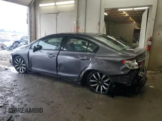 2015 Honda Civic Sedan EX-L with VIN 19XFB2F96FE077350, listed as a Copart auction lot 52552785 with 135,917 mi miles and Salvage Title. Bid and sale history available at carsss.com. Image 2.