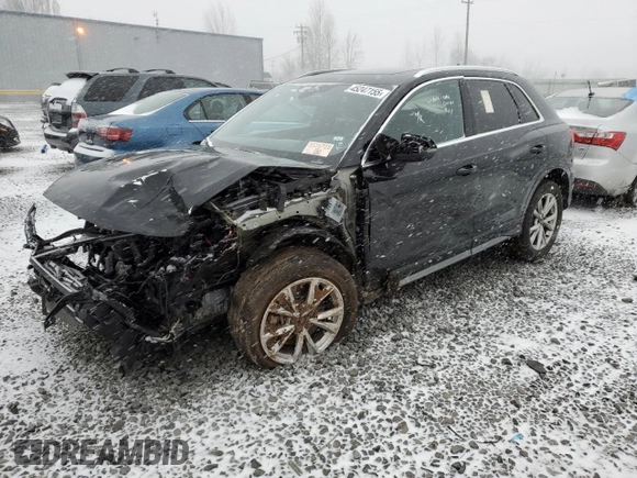 2023 Audi Q3 S line Premium with VIN WA1DECF33P1090295, listed as a Copart auction lot 45247155 with Not provided miles and Salvage title. Bid and sale history available at DreamBid. Image 1.