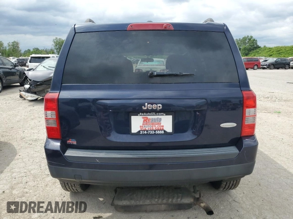 2013 Jeep Patriot Latitude with VIN 1C4NJPFA5DD122251, listed as a Copart auction lot 54548214 with 143,432 mi miles and Salvage Title. Bid and sale history available at carsss.com. Image 6.