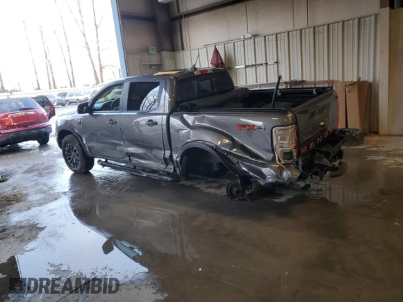 2021 Ford Ranger XL with VIN 1FTER4FH8MLD10143, listed as a Copart auction lot 43838435 with 84,479 mi miles and Salvage Title. Bid and sale history available at carsss.com. Image 2.