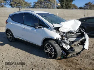 2018 Chevrolet Bolt EV Premier with VIN 1G1FX6S09J4136667, listed as a Copart auction lot 88350965 with 0 mi miles and Salvage Title. Bid and sale history available at carsss.com. Image 4.