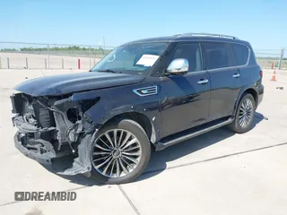 2019 Infiniti QX80 Luxe z VIN JN8AZ2NF6K9688057, wystawiony jako IAAI lot #42008039 z przebiegiem 71 745 mil mil oraz . Historia ofert i sprzedaży dostępna na DreamBid. Obrazek 2.