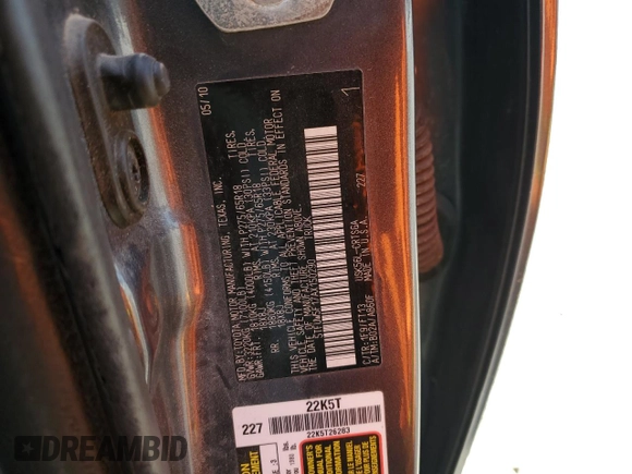 2010 Toyota Tundra с VIN 5TFUW5F17AX150290, выставлен на аукционе Copart как лот 52367785 с пробегом 177 115 миль миль и Чистый • Clean title. История ставок и продаж доступна на DreamBid. Изображение 12.