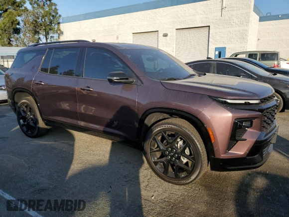2024 Chevrolet Traverse FWD RS with VIN 1GNERLKS3RJ196154, listed as a Copart auction lot 86559224 with 3,738 mi miles and Salvage Title. Bid and sale history available at carsss.com. Image 4.