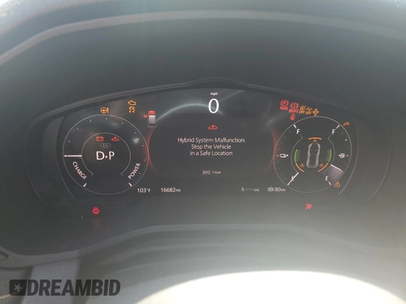 2024 Mazda CX-90 Premium with VIN JM3KKDHA2R1157261, listed as a Copart auction lot 61197825 with 16,682 mi miles and Salvage title. Bid and sale history available at DreamBid. Image 9.