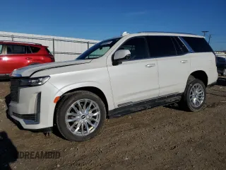 2023 Cadillac Escalade 4WD Premium Luxury z VIN 1GYS4BKL6PR152963, wystawiony jako Copart lot #86398654 z przebiegiem 159 913 mil mil oraz Szkody całkowita. Historia ofert i sprzedaży dostępna na DreamBid. Obrazek 1.