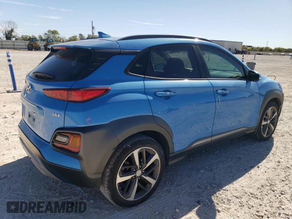 2020 Hyundai Kona Limited with VIN KM8K33A56LU405994, listed as a Copart auction lot 81983334 with 32,907 mi miles and Salvage Title. Bid and sale history available at carsss.com. Image 3.