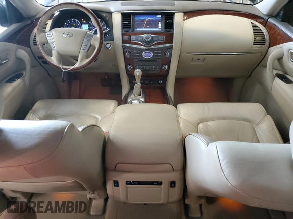 2015 Infiniti QX80 with VIN JN8AZ2NF2F9571484, listed as a Copart auction lot 64143665 with 179,746 mi miles and Salvage title. Bid and sale history available at DreamBid. Image 8.