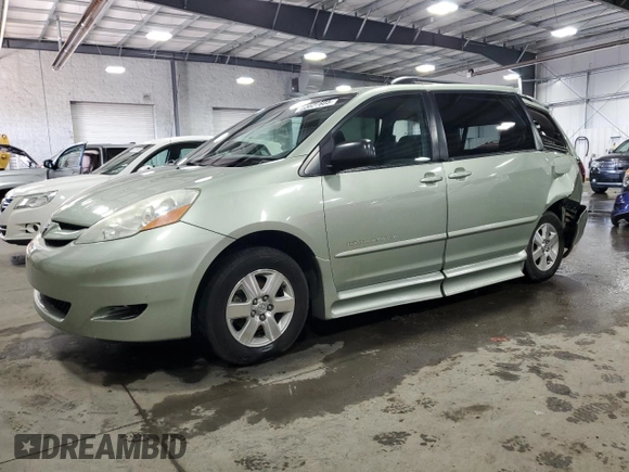 2006 Toyota Sienna CE with VIN 5TDZA23C96S515008, listed as a Copart auction lot 50620605 with 135,670 mi miles and Salvage Title. Bid and sale history available at DreamBid. Image 1.