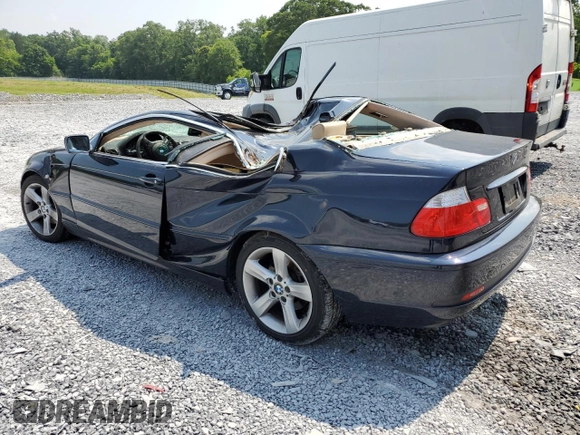 2006 BMW 3 Series 325Ci with VIN WBABD33456PL09358, listed as a Copart auction lot 59507345 with 155,033 mi miles and Salvage title. Bid and sale history available at DreamBid. Image 2.