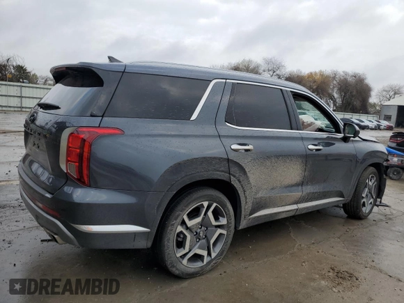 2024 Hyundai Palisade Limited z VIN KM8R54GE9RU731125, wystawiony jako Copart lot #43261325 z przebiegiem 4 929 mil mil oraz Szkoda całkowita • Salvage title. Historia ofert i sprzedaży dostępna na DreamBid. Obrazek 3.