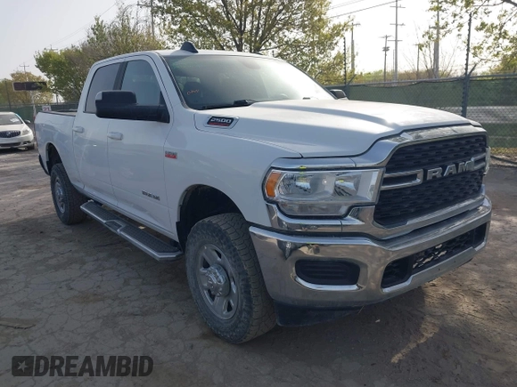 2022 Ram 2500 Big Horn with VIN 3C6UR5DJ9NG197347, listed as a IAAI auction lot 41830292 with 79,890 mi miles. Bid and sale history available at carsss.com. Image 1.