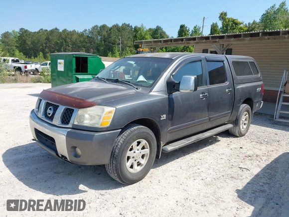 2004 Nissan Titan LE with VIN 1N6AA07B04N546666, listed as a IAAI auction lot 42045671 with 280,796 mi miles. Bid and sale history available at carsss.com. Image 2.