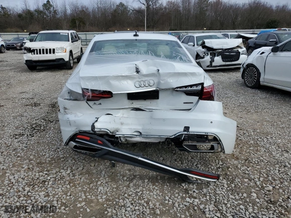 2021 Audi A4 Sedan S line Premium with VIN WAUDAAF49MA031307, listed as a Copart auction lot 45544045 with 27,468 mi miles and Salvage Title. Bid and sale history available at carsss.com. Image 6.