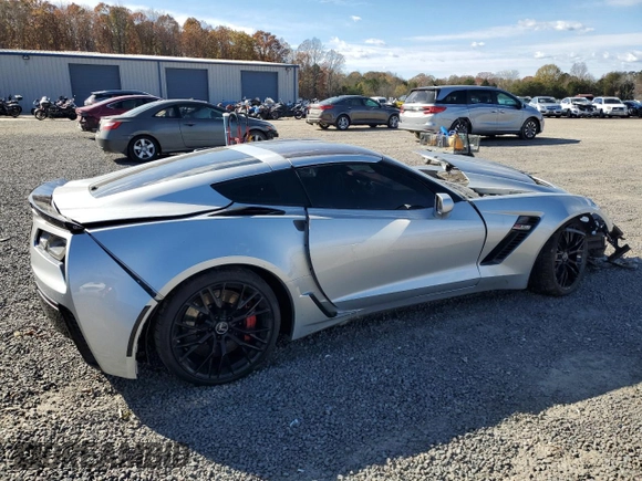 2015 Chevrolet Corvette Z06 3LZ with VIN 1G1YT2D64F5600013, listed as a Copart auction lot 81901924 with 0 mi miles and Salvage Title. Bid and sale history available at carsss.com. Image 3.