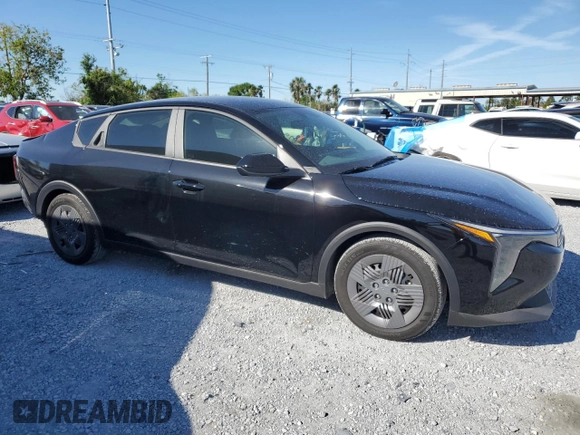 2025 Kia K4 LXS with VIN 3KPFT4DE2SE040332, listed as a Copart auction lot 49078615 with 8,977 mi miles and Salvage Title. Bid and sale history available at carsss.com. Image 4.