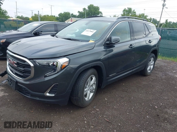2019 GMC Terrain SLE with VIN 3GKALMEVXKL106800, listed as a IAAI auction lot 42673866 with 50,431 mi miles and . Bid and sale history available at DreamBid. Image 2.