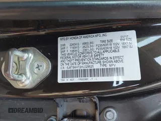 2017 Acura RDX w/Advance Pkg with VIN 5J8TB4H72HL029625, listed as a IAAI auction lot 41719080 with 257,966 mi miles. Bid and sale history available at carsss.com. Image 9.