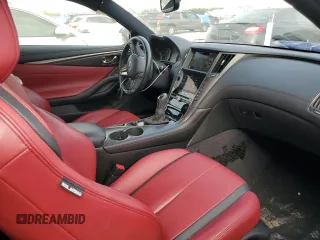 2022 Infiniti Q60 Red Sport 400 with VIN JN1FV7LK4NM660384, listed as a Copart auction lot 45288615 with 41,781 mi miles and Non repairable. Bid and sale history available at DreamBid. Image 8.