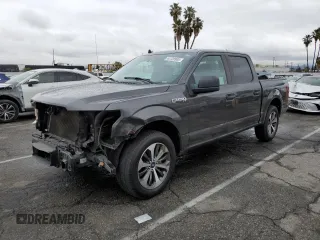 2020 Ford F-150 XL with VIN 1FTEW1CP3LKE39043, listed as a Copart auction lot 44728905 with 146,597 mi miles and Salvage Title. Bid and sale history available at carsss.com. Image 1.