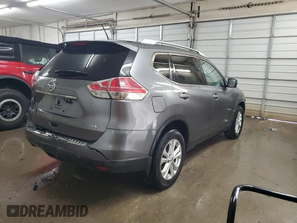 2016 Nissan Rogue S with VIN KNMAT2MT9GP598487, listed as a Copart auction lot 54503715 with 97,051 mi miles and Salvage Title. Bid and sale history available at carsss.com. Image 3.