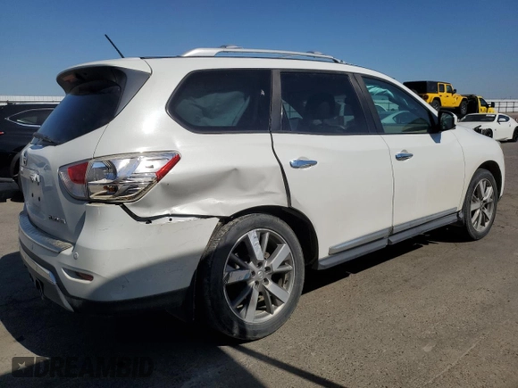 2013 Nissan Pathfinder SL with VIN 5N1AR2MN5DC658490, listed as a Copart auction lot 56320425 with 147,317 mi miles and Salvage title. Bid and sale history available at DreamBid. Image 3.
