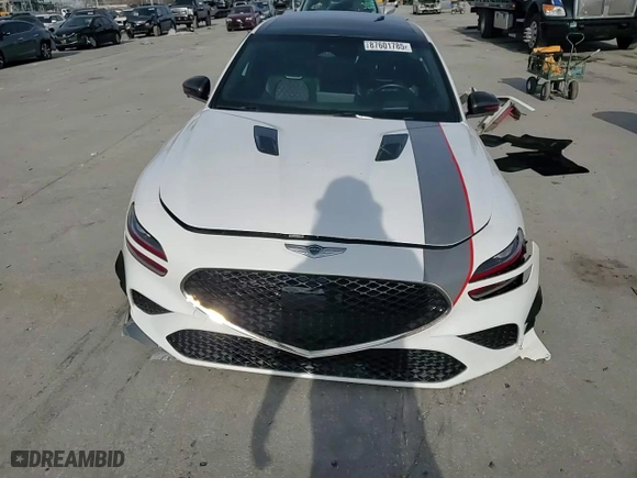 2022 Genesis G70 3.3T with VIN KMTG54TE2NU103730, listed as a Copart auction lot 87601785 with 39,351 mi miles and Salvage Title. Bid and sale history available at carsss.com. Image 11.