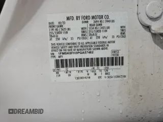 2023 Ford Explorer Limited with VIN 1FMSK8FH3PGA57482, listed as a Copart auction lot 50698485 with 46,157 mi miles and Salvage Title. Bid and sale history available at carsss.com. Image 14.